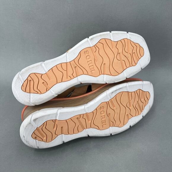 Sorel Suede Leather Wedge Sandals Womens 11 Strappy Modern Boho Y2K Style Summer - Picture 14 of 15